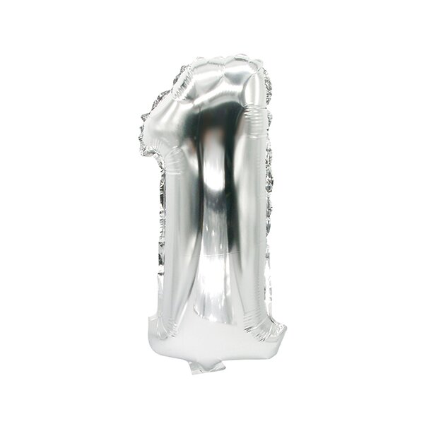 PAPSTAR Folienballon "Zahlen", Ziffer: 3, silber