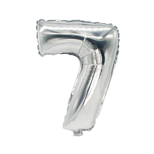 PAPSTAR Folienballon "Zahlen", Ziffer: 5, silber
