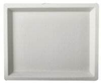 PAPSTAR Zuckerrohr-Teller "pure", eckig, 130 x...