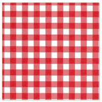 PAPSTAR Serviette à motif Vichy Karo, 330 x 330 mm