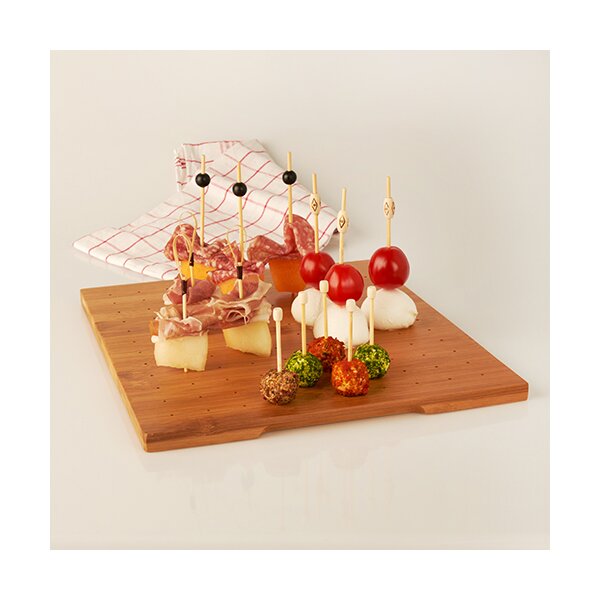 PAPSTAR Tray f&uuml;r Fingerfood-Spiesse, 250 x 300 mm