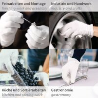 HYGOSTAR Gant en coton Blanc, XL, 1 paire, blanc