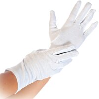 HYGOSTAR Gant en coton Blanc, S, 1 paire, blanc