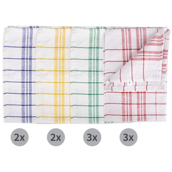 HYGOSTAR Torchon à vaisselle KARO, coton