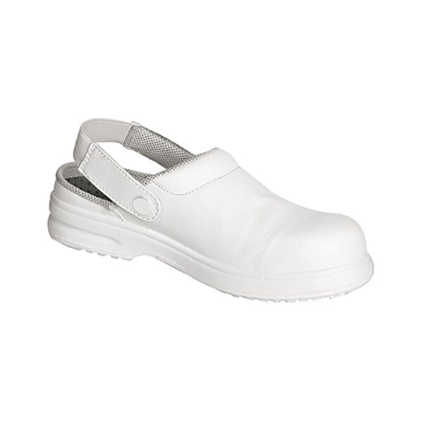 HYGOSTAR Sicherheitsschuh Clog CLASSIC, Grösse: 44, weiss