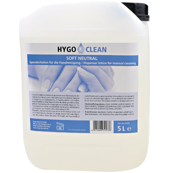 HYGOCLEAN Handwaschseife SOFT NEUTRAL, 1 Liter