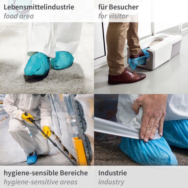 HYGOSTAR CPE-Überschuh "HYGOMAT", blau, Stärke: 0,06 mm