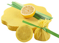 HYGOSTAR Lemon wrap, avec cravate verte, jaune
