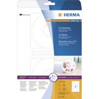 HERMA CD DVD-Etiketten SPECIAL, Durchmesser: 116 mm, weiss
