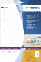 HERMA Etiquette pour mini CD/DVD SPECIAL, diamètre: 78 mm