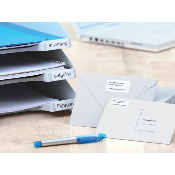 HERMA Etiquette InkPrint SPECIAL, 88,9 x 46,6 mm, blanc