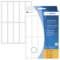 HERMA Etiquette multi-usage, 19 x 40 mm, grand paquet,blanc
