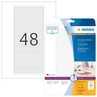 HERMA SPECIAL CD-Cover-Etiketten, 114,3 x 5,5 mm, weiss
