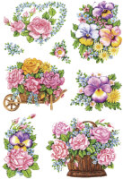 HERMA Sticker DECOR Pots de fleurs nostalgiques