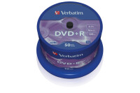 VERBATIM DVD+R Spindle 4.7GB 43550 1-16x 50 Pcs