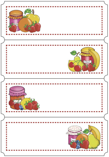 HERMA Étiquette de cuisine Choix de fruits, 76 x 28 mm
