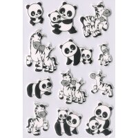 HERMA Sticker MAGIC Familles de pandas et de...