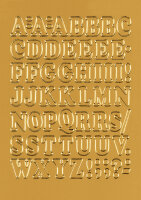 HERMA Buchstaben-Sticker A-Z, Folie gold, 12 mm hoch