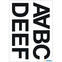 HERMA Buchstaben-Sticker O-Z, Folie schwarz, 33 mm