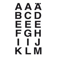 HERMA Sticker alphabétique O-Z, film noir, hauteur 33 mm