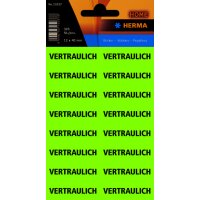 HERMA Textetiketten "VERTRAULICH", 12 x 40 mm,...