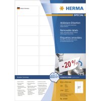 HERMA Universal-Etiketten SPECIAL, 99,1 x 67,7 mm, weiss