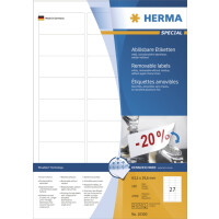 HERMA Etiquette universelle SPECIAL, 88,9 x 33,8 mm, blanc