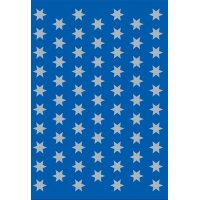HERMA Weihnachts-Sticker DECOR "Sterne", 16 mm, silber