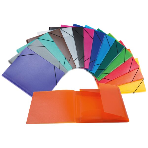 HERMA Eckspannermappe, PP, DIN A4, rot-transluzent