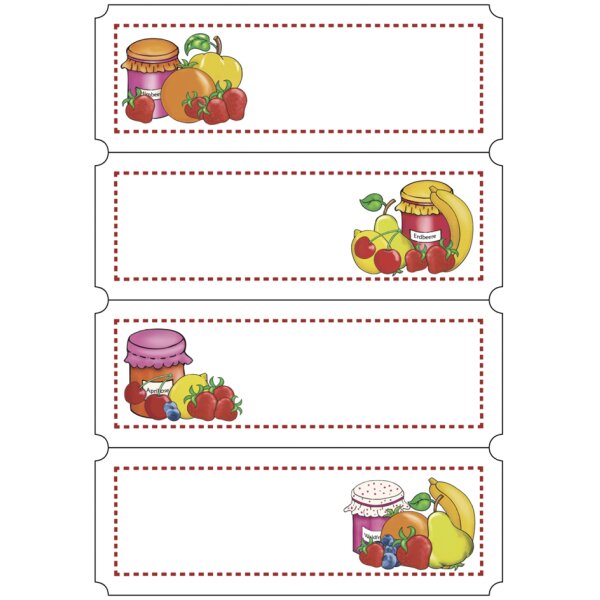 HERMA &Eacute;tiquette de cuisine Baies diverses, 76 x 35 mm