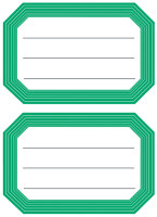 HERMA Buchetiketten, grüne Randgestaltung, 82 x 55 mm