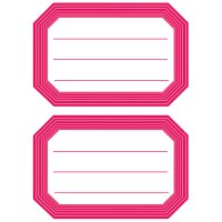 HERMA Buchetiketten, blauer roter Rand, 78 x 53 mm