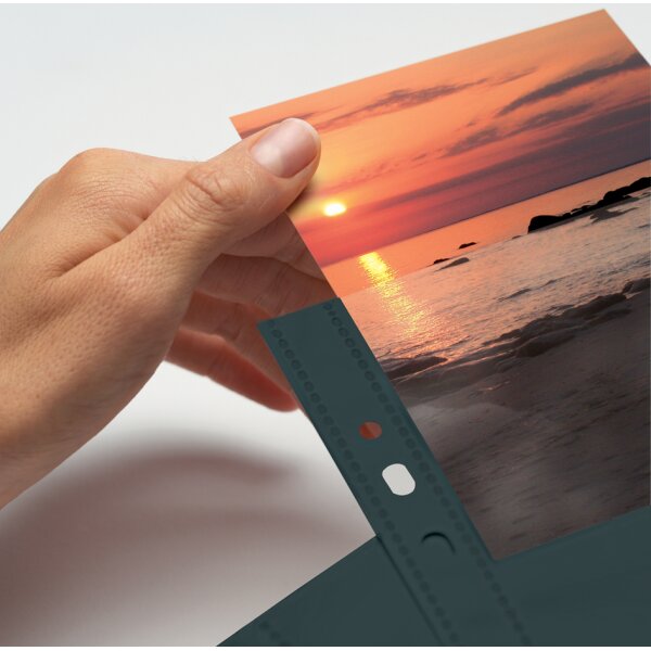 HERMA Pochettes transparentes A4 Fotophan, pour photos 9x13