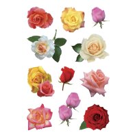 HERMA Sticker DECOR Boutons de rose multicolores