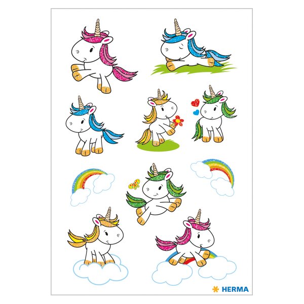HERMA Sticker DECOR "Einhörner"
