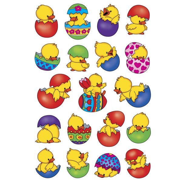 HERMA Stickers de P&acirc;ques DECOR Oeufs de P&acirc;ques, brillant