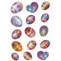 HERMA Stickers de Pâques DECOR Oeufs de Pâques, brillant