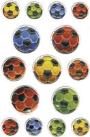 HERMA Sticker MAGIC Ballons de football multicolores