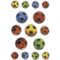HERMA Sticker MAGIC Ballons de football multicolores