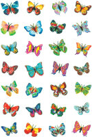 HERMA Sticker MAGIC Papillons, film scintillant