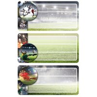 HERMA Etiquettes pour livres football, scintillant