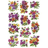 HERMA Autocollants DECOR Violettes, pailleté