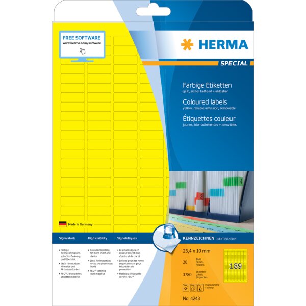 HERMA Universal-Etiketten SPECIAL, 199,6 x 143,5 mm, gr&uuml;n