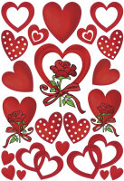 HERMA Sticker DECOR Coeurs & Roses