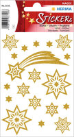 HERMA Weihnachts-Sticker MAGIC "Sterne &...
