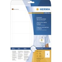 HERMA Einsteck-Namensschilder SPECIAL, 90 x 60 mm, weiss