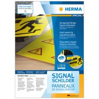 HERMA Étiquette signalétique SPECIAL, 105 x 148 mm, jaune