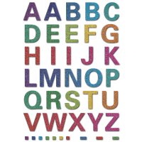 HERMA lettres alphabétiques MAGIC A-Z, glittery