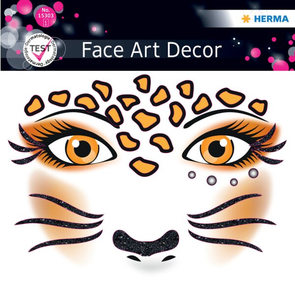 HERMA Face Art Sticker visage Léopard