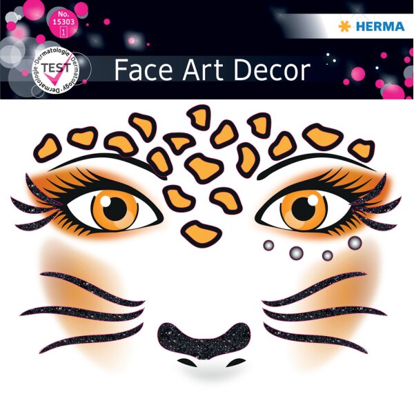 HERMA Face Art Sticker Gesichter "Leopard"